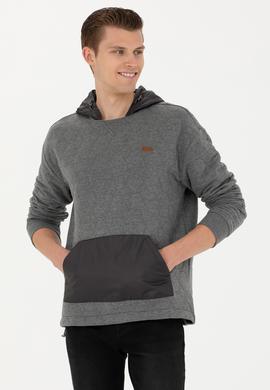 Erkek Antrasit Melanj Sweatshirt - 50253469006