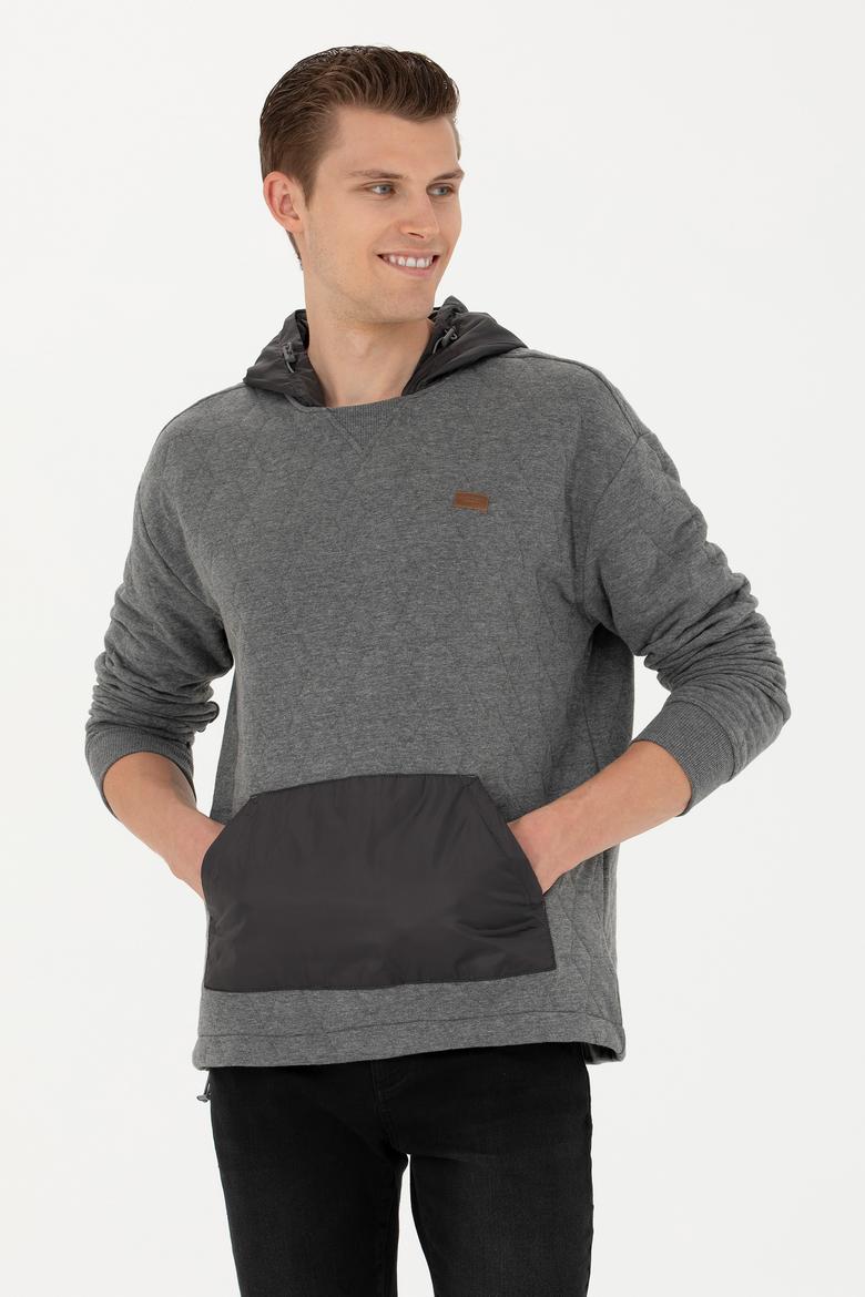 Erkek Antrasit Melanj Sweatshirt