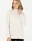 Kadın Krem Balıkçı Yaka Kazak