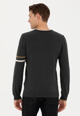 Erkek Antrasit Melanj Kazak - 50277121007