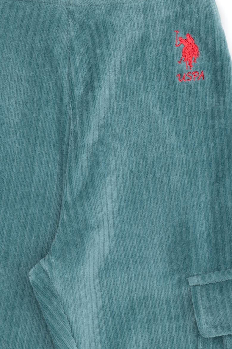 Kız Çocuk Mint Kadife Fitilli Cep Detaylı Eşofman Altı - 50272419028