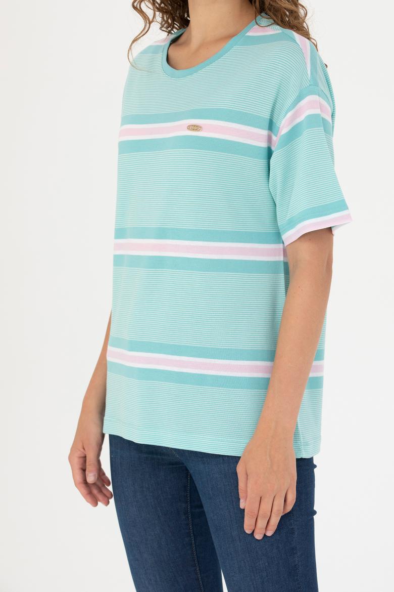 Kadın Mint Tişört - 50263613029