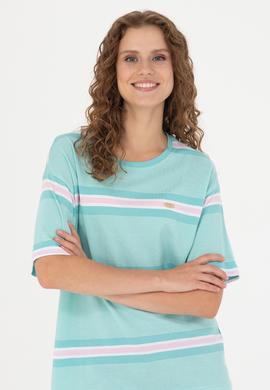 Kadın Mint Tişört - 50263613029