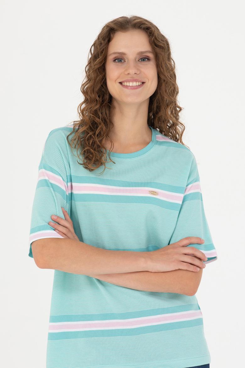 Kadın Mint Tişört - 50263613029