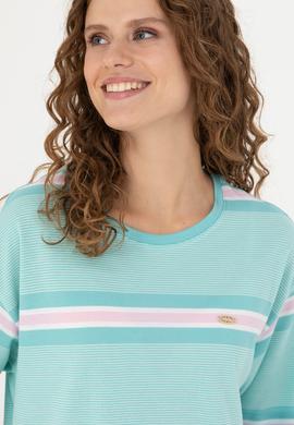 Kadın Mint Tişört - 50263613029