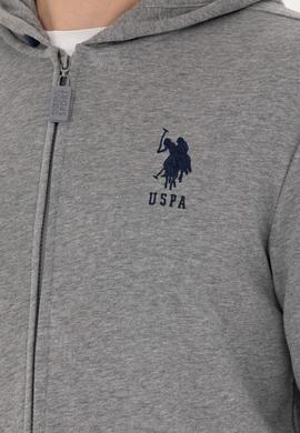 Erkek Gri Melanj Örme Hırka - 50269401097