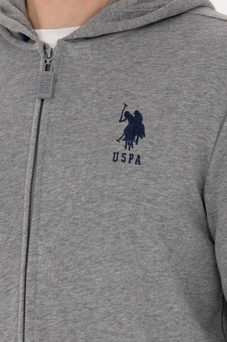 Erkek Gri Melanj Örme Hırka