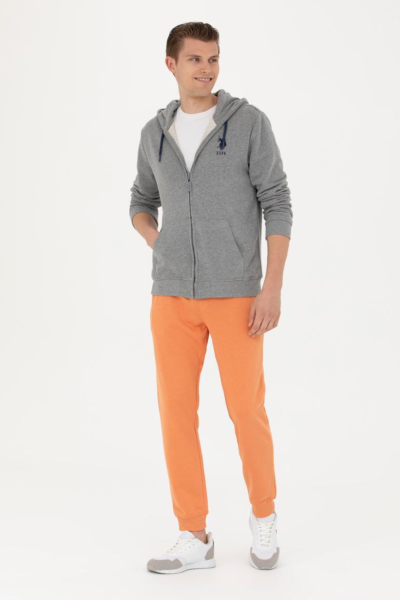 Erkek Gri Melanj Örme Hırka - 50269401097