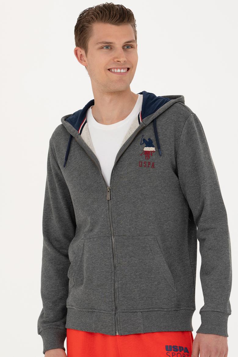 Erkek Antrasit Melanj Örme Hırka - 50270751044