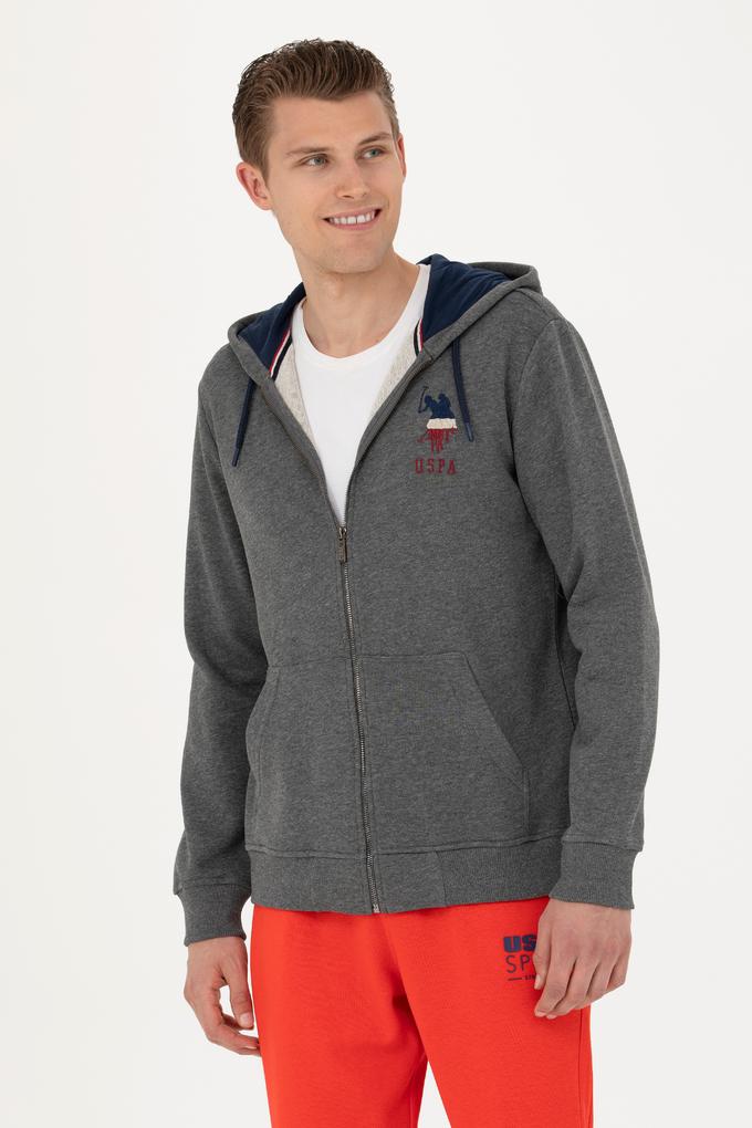 Erkek Antrasit Melanj Örme Hırka