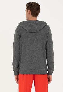 Erkek Antrasit Melanj Örme Hırka - 50270751044