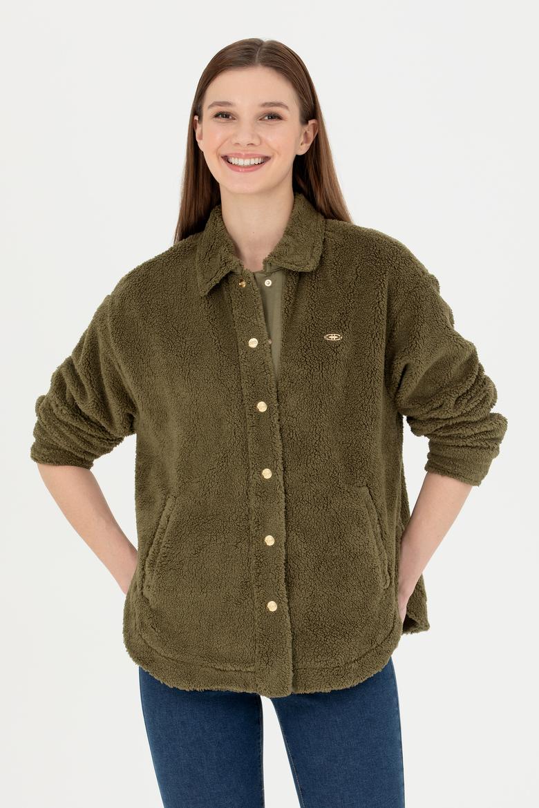 Kadın Haki Sweatshirt