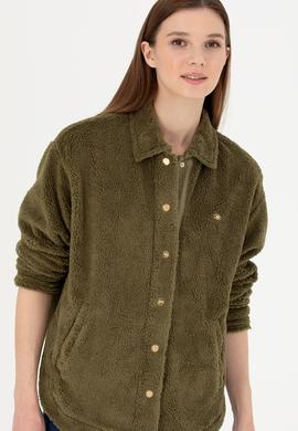 Kadın Haki Sweatshirt - 50271570008