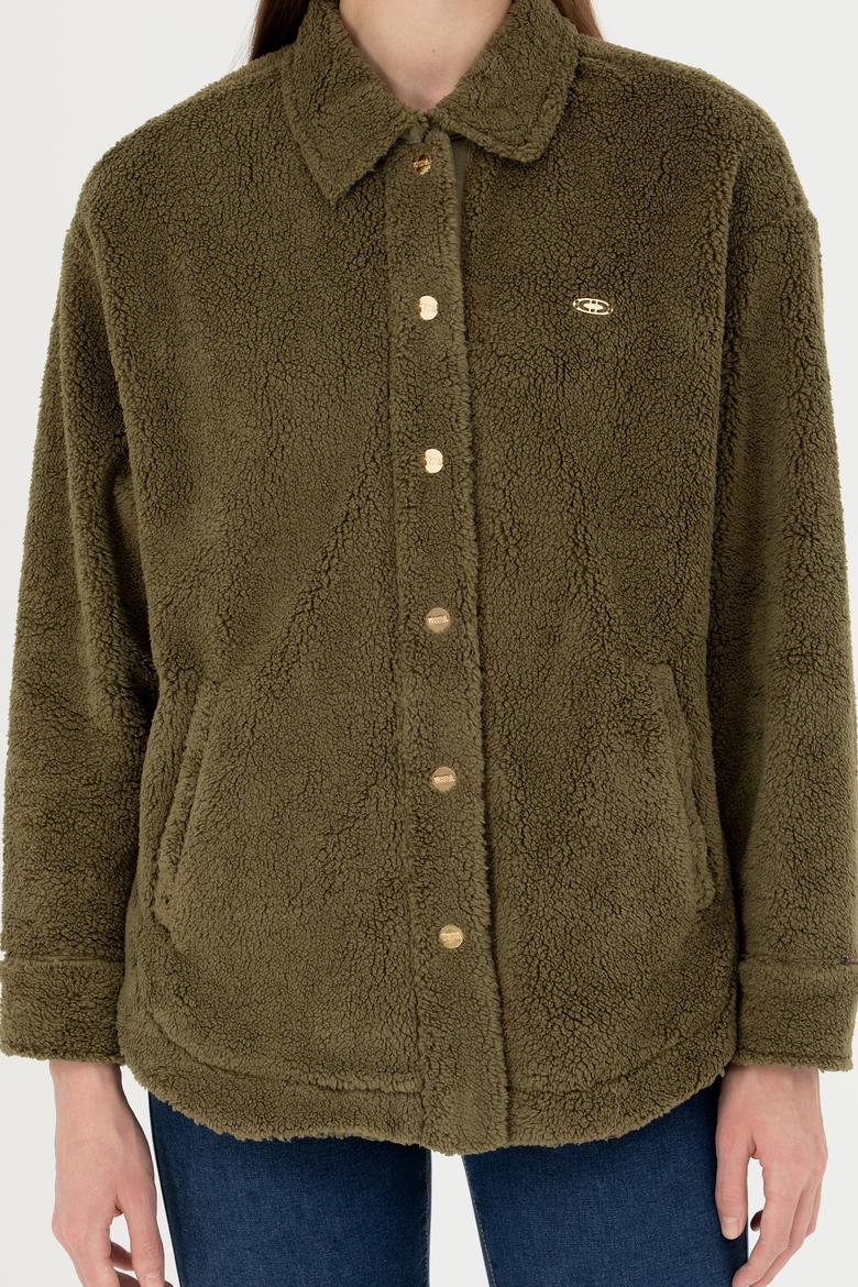 Kadın Haki Sweatshirt - 50271570008