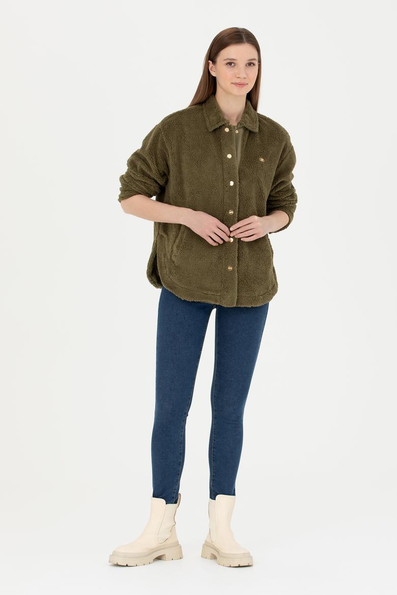 Kadın Haki Sweatshirt - 50271570008