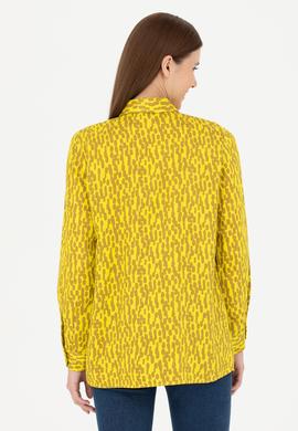 Kadın Fıstık Yeşili Uzun Kollu Gömlek - 50271512019