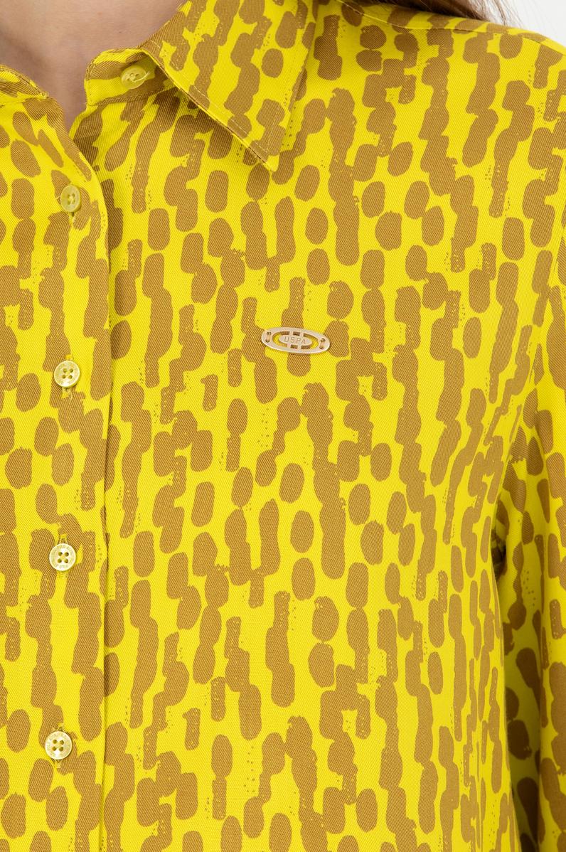 Kadın Fıstık Yeşili Uzun Kollu Gömlek