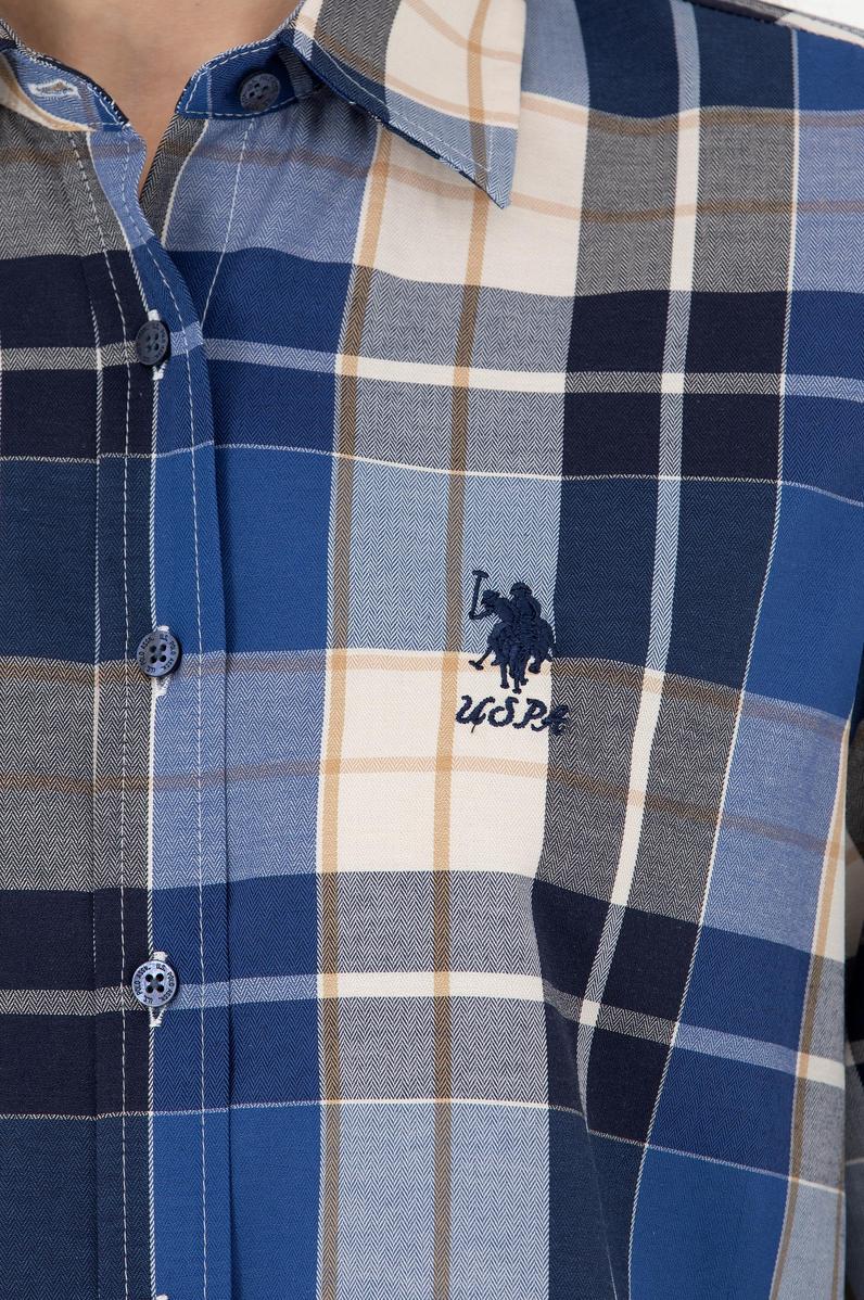 Kadın Lacivert Uzun Kollu Gömlek