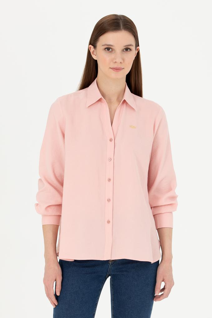 Kadın Pudra Uzun Kollu Gömlek