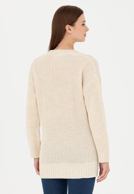 Kadın Taş V Yaka Kazak - 50277292008