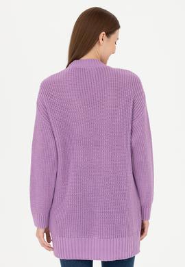 Kadın Lila V Yaka Kazak - 50277292019