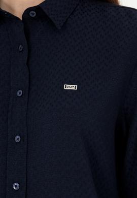 Kadın Lacivert Uzun Kollu Gömlek - 50272838020