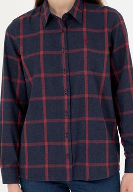 Kadın Lacivert Uzun Kollu Gömlek - 50279804018