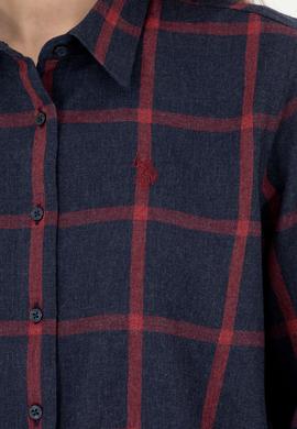 Kadın Lacivert Uzun Kollu Gömlek - 50279804018