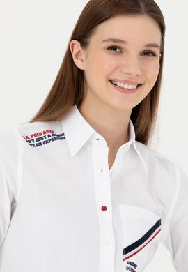 Kadın Beyaz Uzun Kollu Gömlek - 50271852002