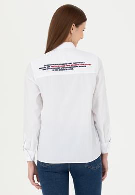 Kadın Beyaz Uzun Kollu Gömlek - 50271852002