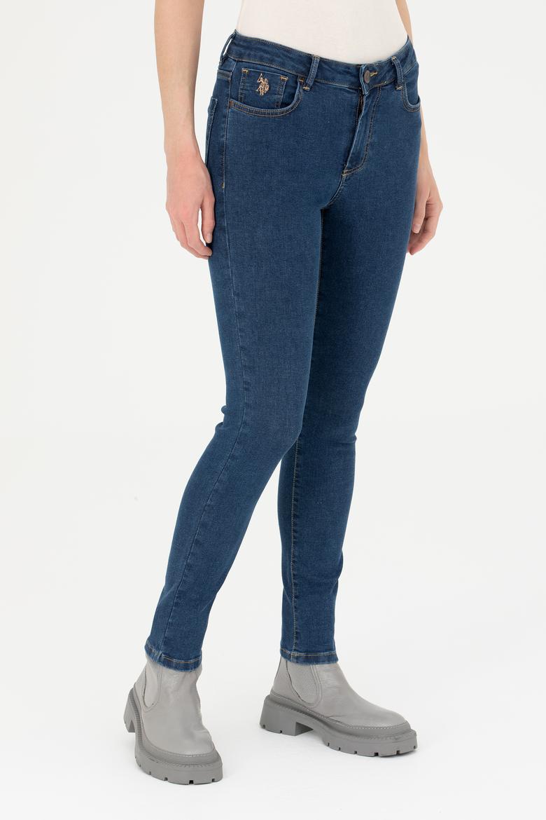 Kadın Mavi Jean Pantolon - 50272853006