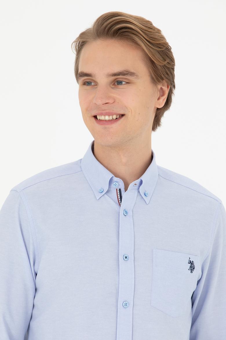 Erkek Mavi Uzun Kollu Gömlek - 50279439010