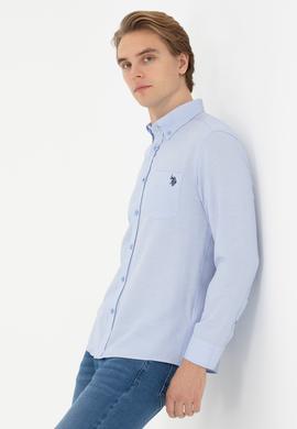 Erkek Mavi Uzun Kollu Gömlek - 50279439010