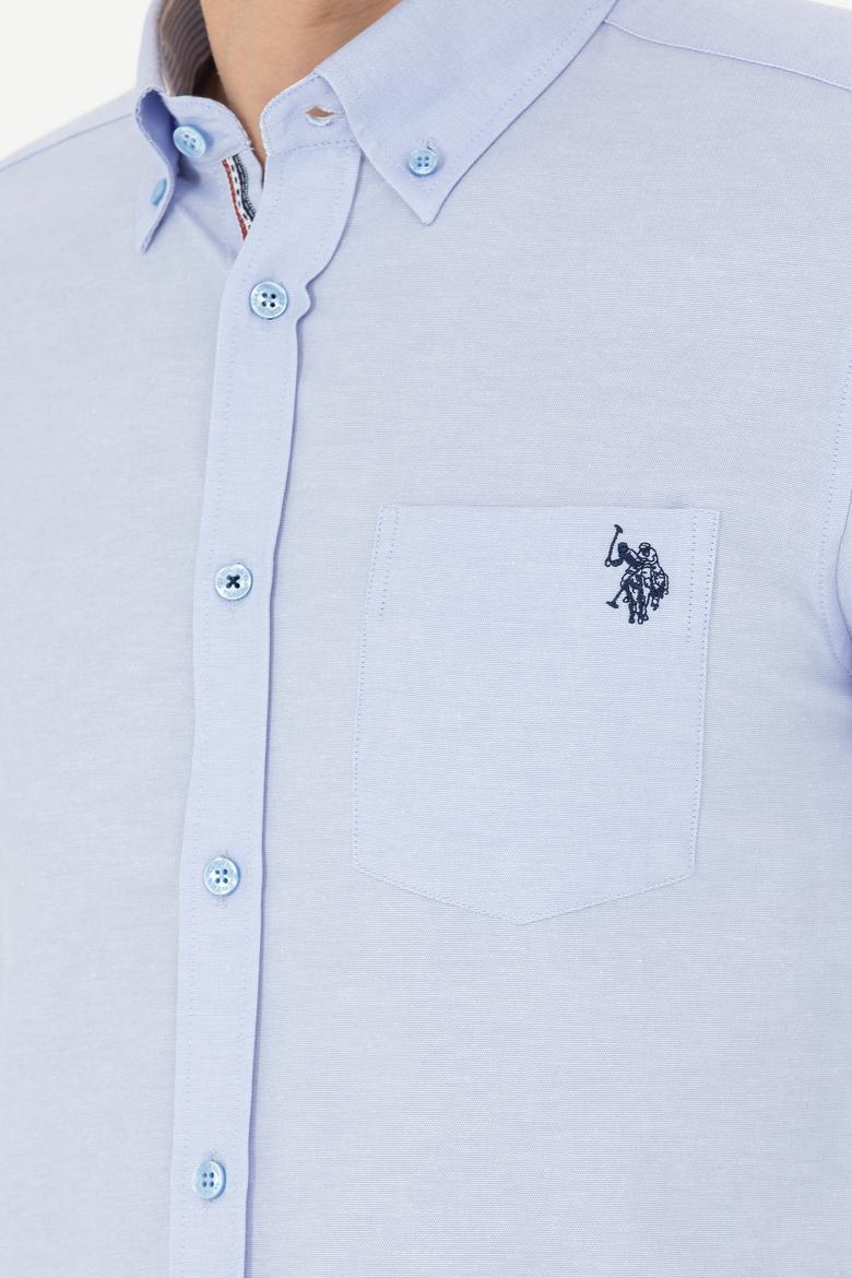 Erkek Mavi Uzun Kollu Gömlek - 50279439010