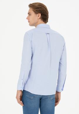 Erkek Mavi Uzun Kollu Gömlek - 50279439010
