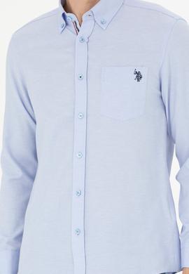 Erkek Mavi Uzun Kollu Gömlek - 50279439010