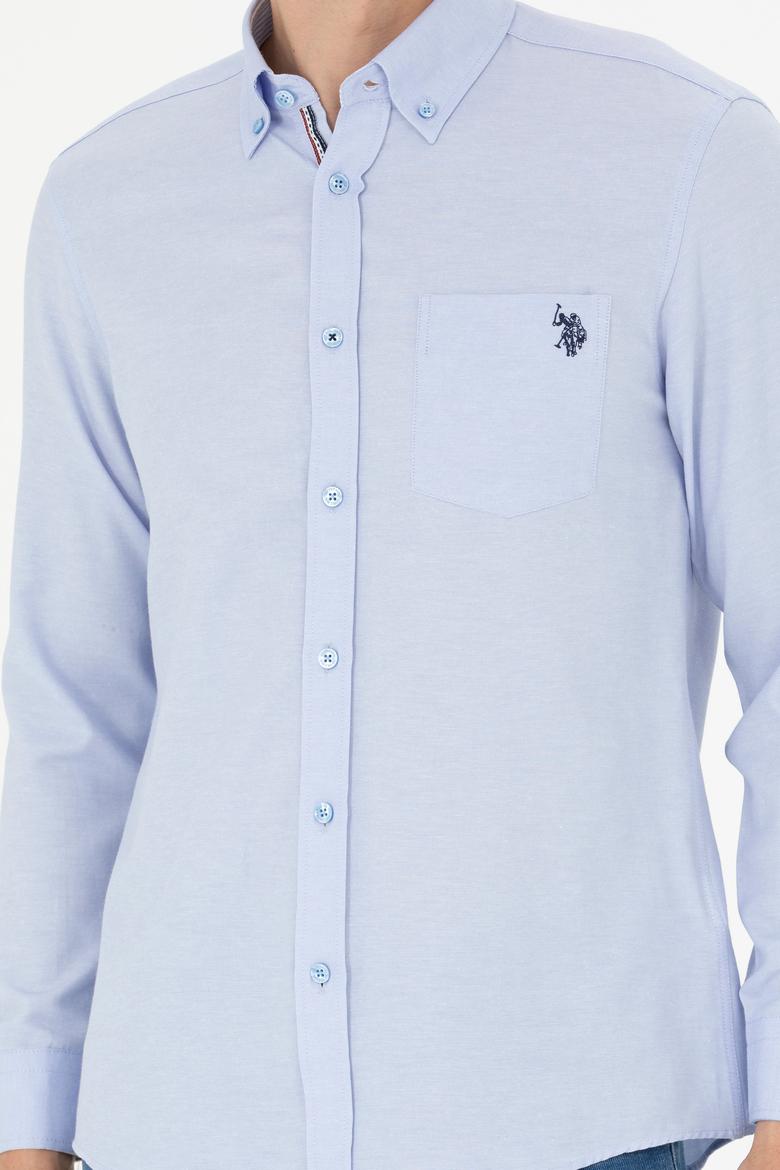 Erkek Mavi Uzun Kollu Gömlek - 50279439010