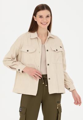 Kadın Taş Uzun Kollu Gömlek - 50279879002