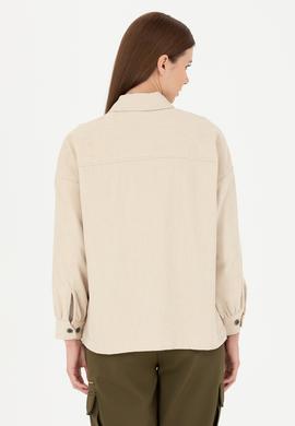 Kadın Taş Uzun Kollu Gömlek - 50279879002