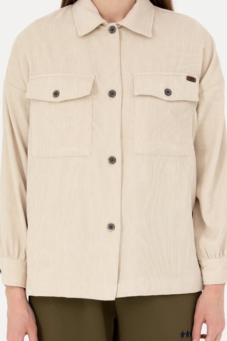 Kadın Taş Uzun Kollu Gömlek - 50279879002