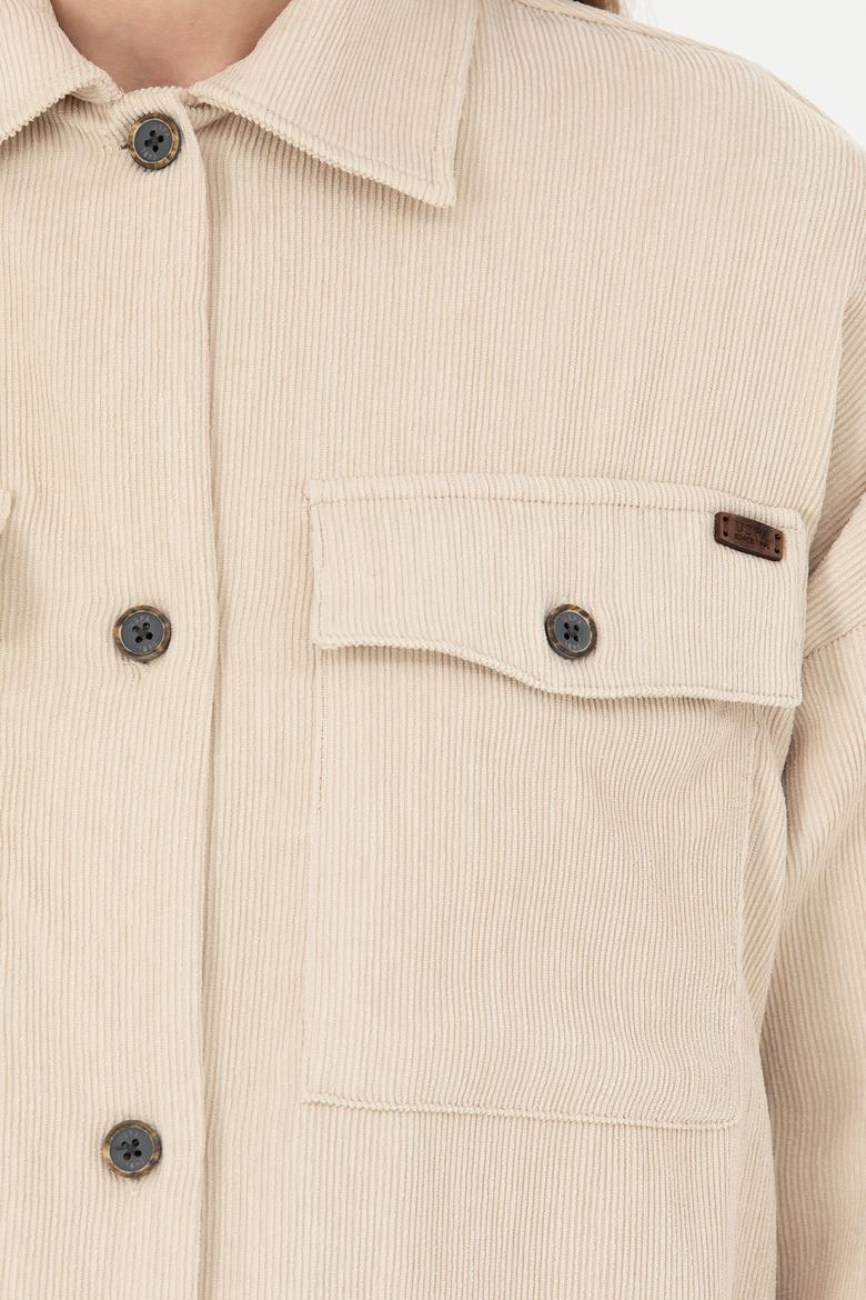 Kadın Taş Uzun Kollu Gömlek - 50279879002