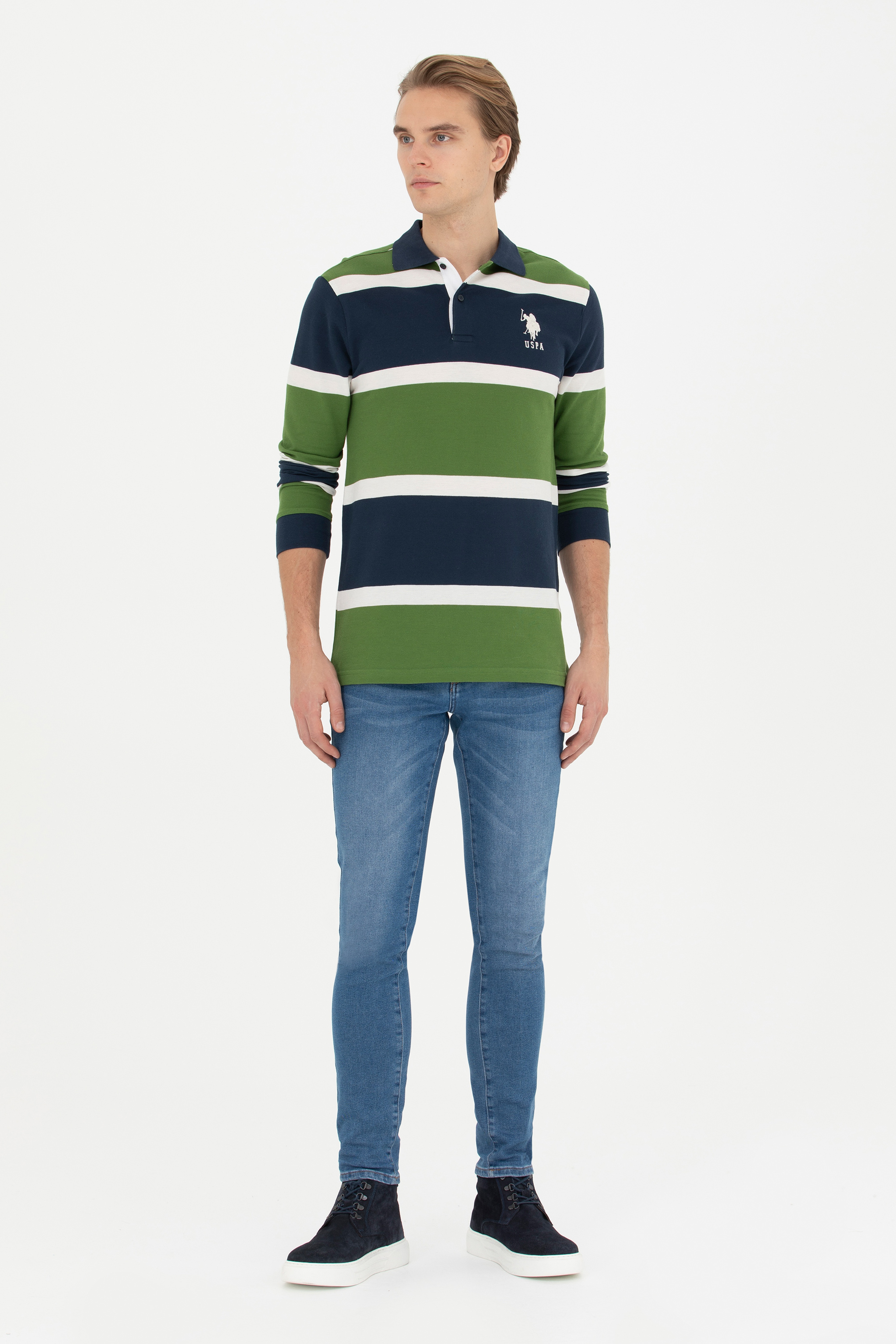 Erkek Yeşil Sweatshirt - Image 4