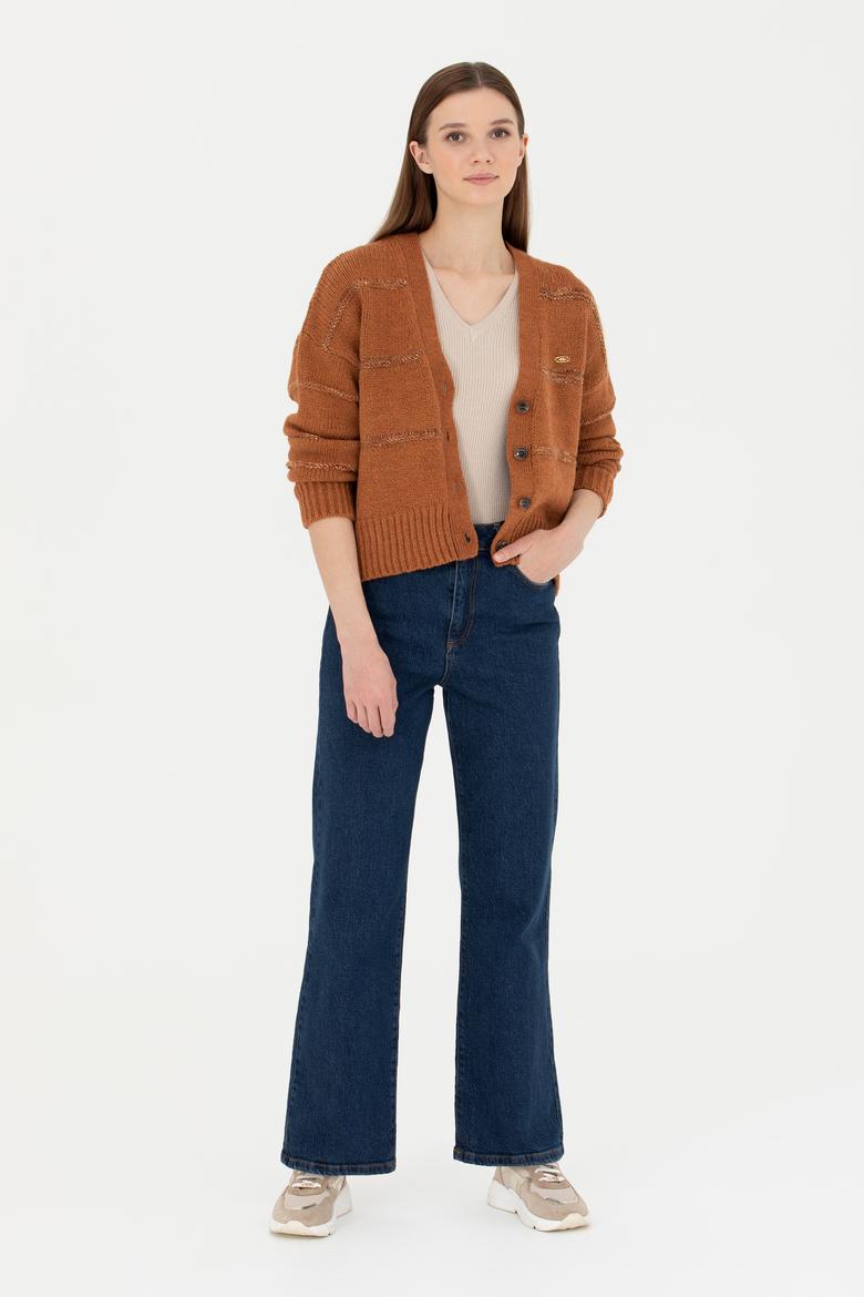 Kadın Koyu Mavi Jean Pantolon