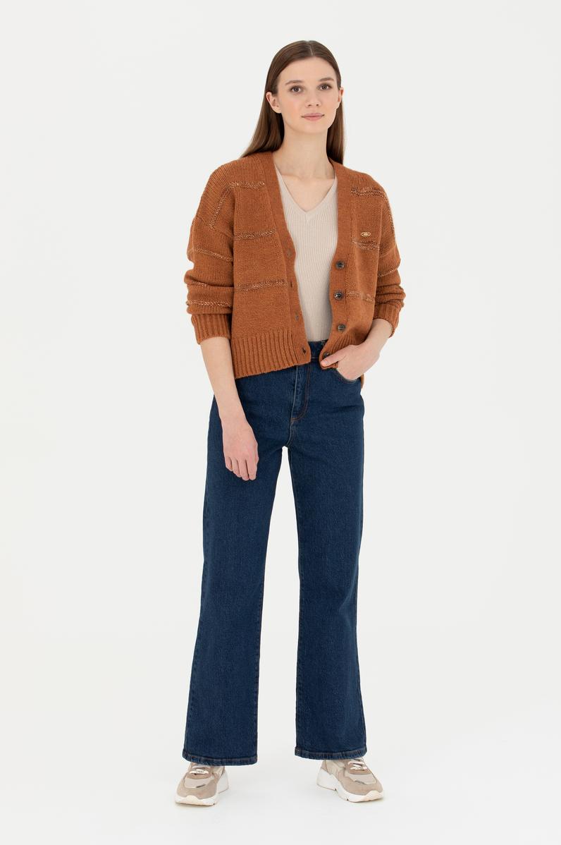 Kadın Koyu Mavi Jean Pantolon