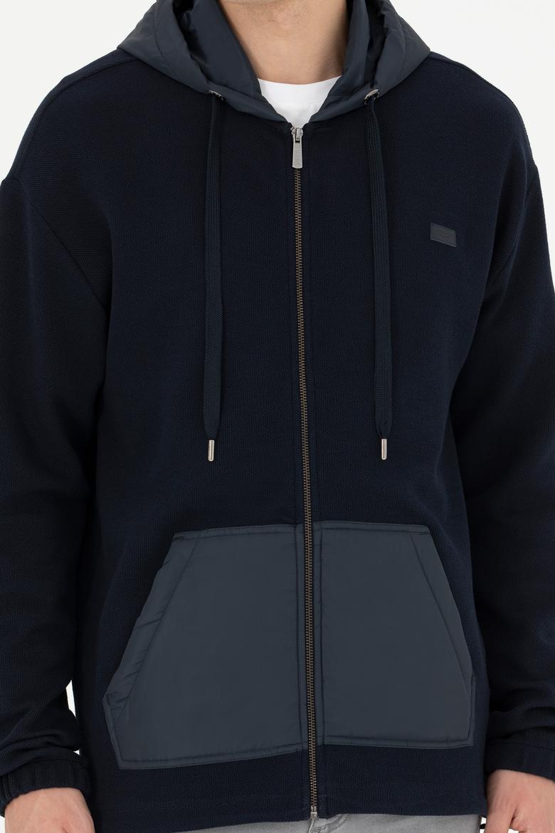 Erkek Lacivert Örme Hırka - 50270820008