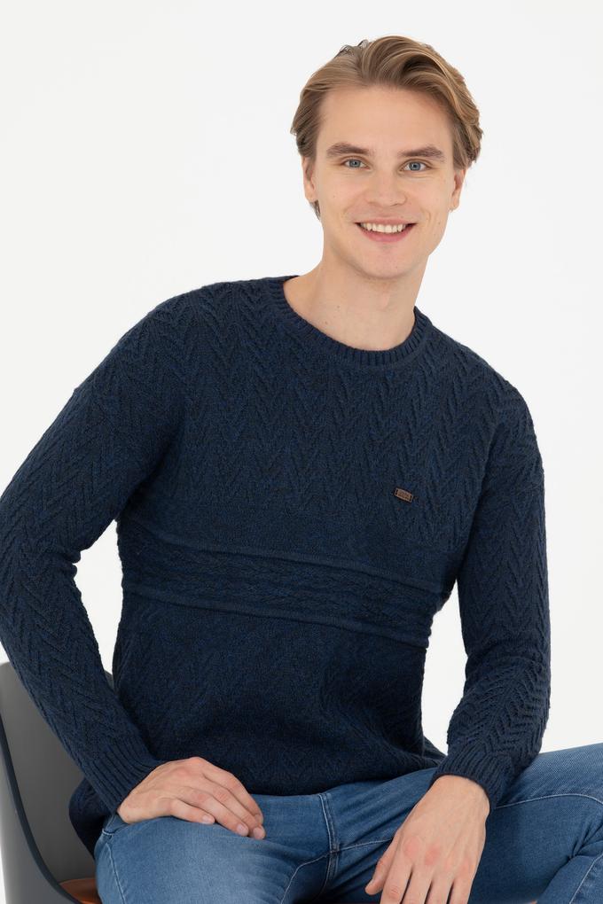 Erkek Lacivert Kazak