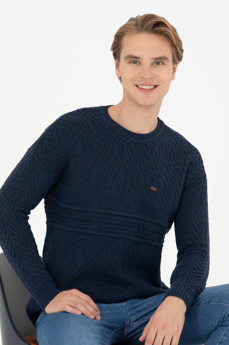 Erkek Lacivert Kazak