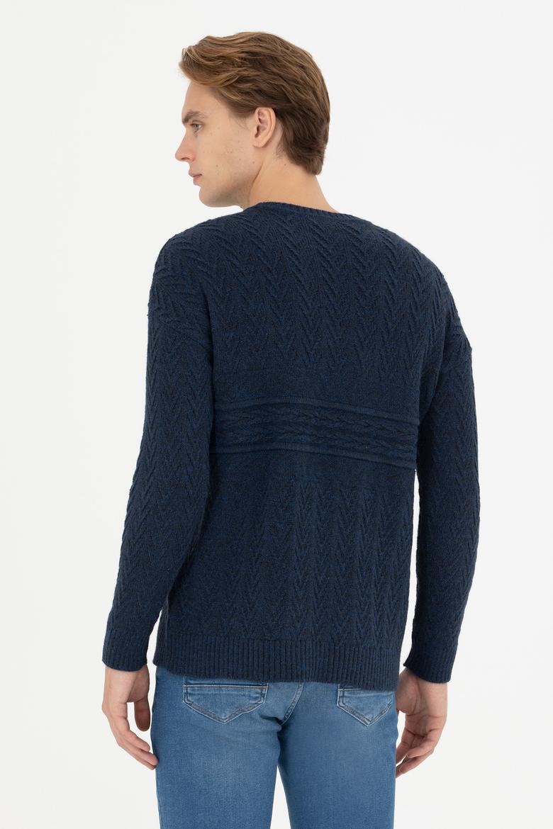 Erkek Lacivert Kazak - 50271046008