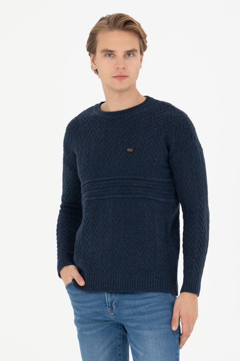 Erkek Lacivert Kazak - 50271046008