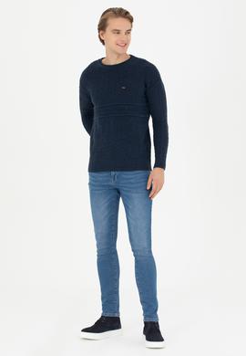 Erkek Lacivert Kazak - 50271046008